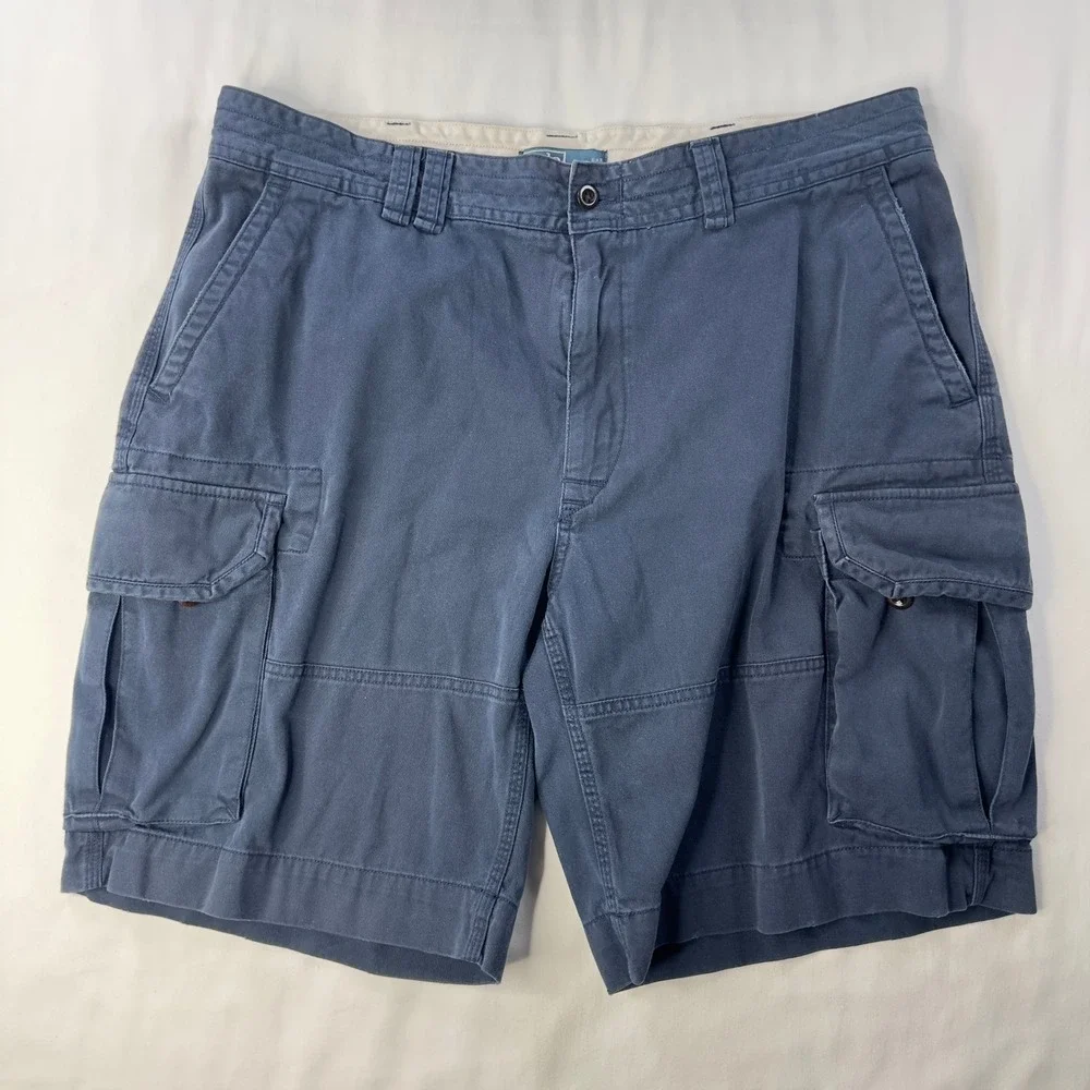 Polo Ralph‎ Lauren Shorts Mens 40 Navy Gellar Fatigue Cargo Chino Heavy Pockets
